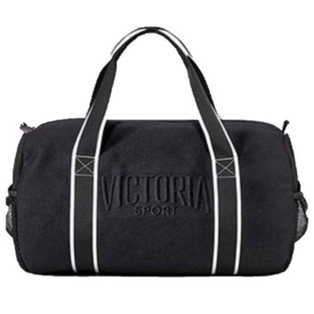 NWT Super Cute Victoria Secret Sport Duffel Bag Black